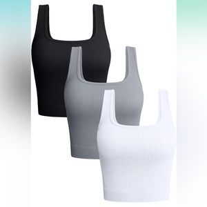 OQQ Women's 3 Piece Tank Tops